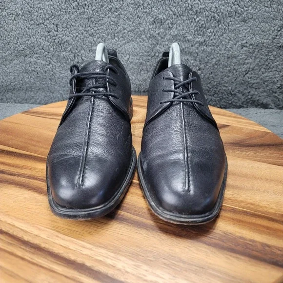 Cole Haan Beckett Shoes Black Leather Mens Sz 9 M Split Toe Oxfords Dress C06399 - Picture 7 of 12